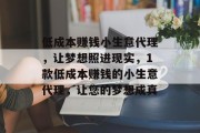 低成本赚钱小生意代理，让梦想照进现实，1款低成本赚钱的小生意代理，让您的梦想成真
