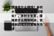 摆摊卖什么赚钱？乡村小生意如何实现利润增长？，乡村小生意，摆摊卖什么赚取利润，实现利润增长的策略与方法