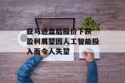 亚马逊盘后股价下跌 盈利展望因人工智能投入而令人失望