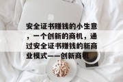 安全证书赚钱的小生意，一个创新的商机，通过安全证书赚钱的新商业模式——创新商机
