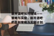新开酒吧如何赚钱——策略与实施，新开酒吧的盈利策略与实施计划