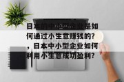 日本的中小型企业是如何通过小生意赚钱的？，日本中小型企业如何利用小生意成功盈利?