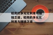 稻壳的多元化利用与赚钱之道，稻壳的多元化利用与赚钱之道