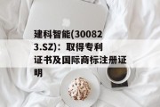 建科智能(300823.SZ)：取得专利证书及国际商标注册证明