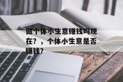做个体小生意赚钱吗现在？，个体小生意是否赚钱？