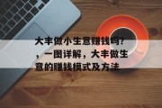 大丰做小生意赚钱吗？，一图详解，大丰做生意的赚钱模式及方法