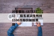 润和催化（872211）：股东卓润生所持1100万股份解除质押