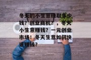 冬天的小生意赚取多少钱？创业商机？，冬天小生意赚钱？一元创业市场！冬天生意如何快速赚钱？