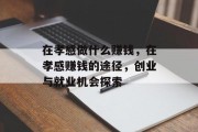 在孝感做什么赚钱，在孝感赚钱的途径，创业与就业机会探索