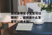 绥棱县哪些小生意可以赚钱？，绥棱县什么生意可以赚大钱?