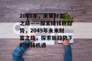 2049年，未来财富之路——探索赚钱新趋势，2049年未来财富之路，探索新趋势下的赚钱机遇