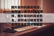 图片驱动的商业机会，如何通过做特定生意赚钱，图片驱动的商业机会，如何通过精准营销和特定生意模式实现盈利
