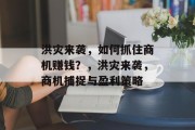 洪灾来袭，如何抓住商机赚钱？，洪灾来袭，商机捕捉与盈利策略