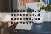 垂直领域如何赚钱，深度解析与策略探讨，垂直领域如何赚钱，深度解析与策略探讨