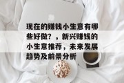 现在的赚钱小生意有哪些好做？，新兴赚钱的小生意推荐，未来发展趋势及前景分析