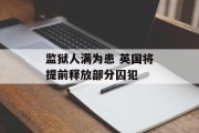 监狱人满为患 英国将提前释放部分囚犯