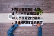 20元小生意做什么赚钱——一份详细指南，20元小生意创业指南，快速赚取财富的新方法