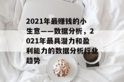 2021年最赚钱的小生意——数据分析，2021年最具潜力和盈利能力的数据分析行业趋势