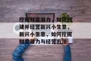 挖掘财富潜力，如何创建并经营新兴小生意，新兴小生意，如何挖掘财富潜力与经营方法