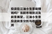 投资在江油小生意能赚钱吗？当前市场状况及前景展望，江油小生意投资前景分析与收益预测