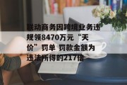 联动商务因跨境业务违规领8470万元“天价”罚单 罚款金额为违法所得的217倍