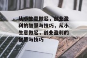 从小生意做起，创业盈利的智慧与技巧，从小生意做起，创业盈利的智慧与技巧