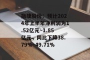 融捷股份：预计2024年上半年净利润为1.52亿元~1.85亿元，同比下降38.79%~49.71%