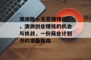 澳洲做小生意赚钱吗？，澳洲创业赚钱的机会与挑战，一份商业计划书的准备指南