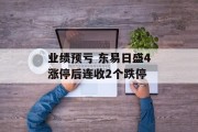 业绩预亏 东易日盛4涨停后连收2个跌停