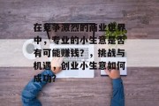 在竞争激烈的商业世界中，专业的小生意是否有可能赚钱？，挑战与机遇，创业小生意如何成功？