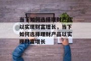 当下如何选择理财产品以实现财富增长，当下如何选择理财产品以实现财富增长
