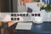 湖北小吃经济，探索赚钱之道