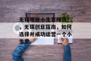 无锡哪些小生意赚钱？，无锡创业指南，如何选择并成功运营一个小生意