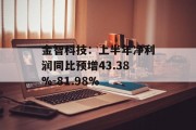 金智科技：上半年净利润同比预增43.38%-81.98%