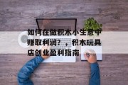 如何在做积木小生意中赚取利润？，积木玩具店创业盈利指南