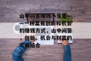 山中问答赚钱小生意——一种富有创新和机会的赚钱方式，山中问答，创新、机会与财富的完美结合