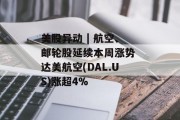 美股异动 | 航空、邮轮股延续本周涨势 达美航空(DAL.US)涨超4%
