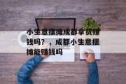 小生意摆摊成都拿货赚钱吗？，成都小生意摆摊能赚钱吗