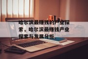 哈尔滨最赚钱的产业探索，哈尔滨最赚钱产业探索与发展分析