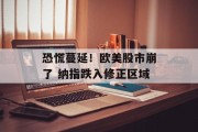 恐慌蔓延！欧美股市崩了 纳指跌入修正区域