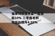 福莱特玻璃早盘一度涨超10% 二季度毛利率环比提升4.98%
