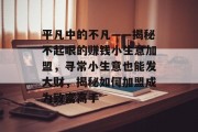平凡中的不凡——揭秘不起眼的赚钱小生意加盟，寻常小生意也能发大财，揭秘如何加盟成为致富高手