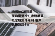 iPhone16首周预购量遇冷！港股苹果概念股集体走弱 瑞声科技跌超4%