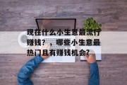 现在什么小生意最流行赚钱？，哪些小生意最热门且有赚钱机会?