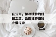 在云南，探寻独特的赚钱之道，云南独特赚钱之道探索