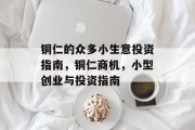 铜仁的众多小生意投资指南，铜仁商机，小型创业与投资指南