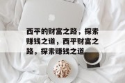 西平的财富之路，探索赚钱之道，西平财富之路，探索赚钱之道