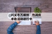 兴义市万峰林：热闹庆丰收活动进行中