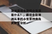 澳洲最适合做的小生意是什么？，最适合在澳洲从事的小生意种类及其前景分析