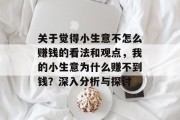 关于觉得小生意不怎么赚钱的看法和观点，我的小生意为什么赚不到钱？深入分析与探讨